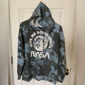 NASA “Give Me Some Space” Tie Dye Hoodie Women’s Size Large NWOT